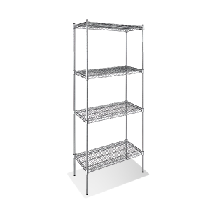 4-Tier Chrome Shelving Units