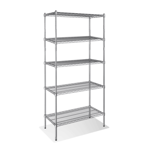 5-Tier Chrome Shelving Units