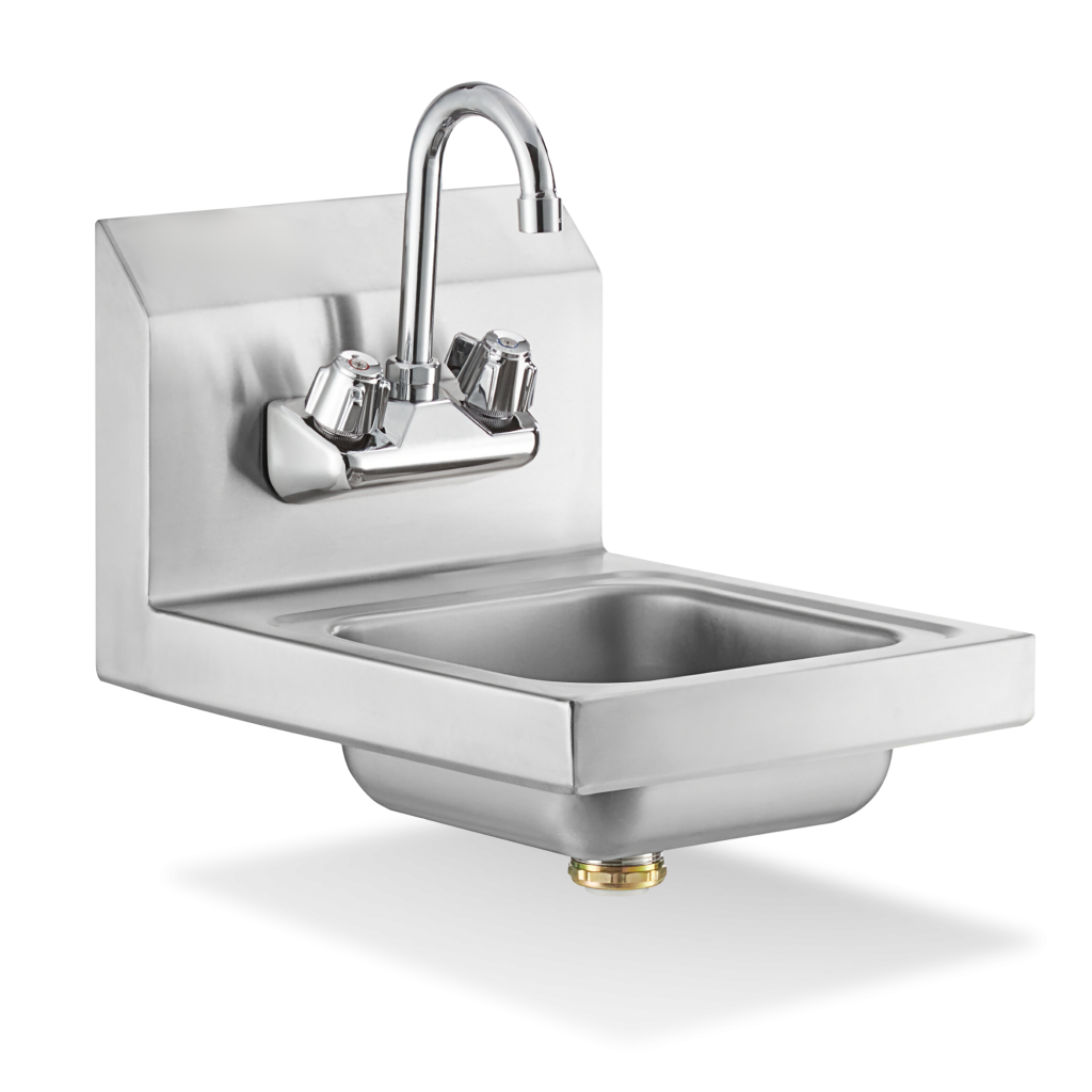 18 Gauge Stainless Steel Hand Sink with Splash Guards - SWHS-12-SP ...